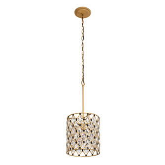 Windsor One Light Pendant in French Gold/Matte Black (137|345P01FGMB)