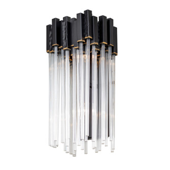 Matrix Two Light Wall Sconce in Matte Black/French Gold (137|309W02MBFG)