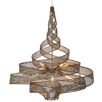 Flow Six Light Pendant in Hammered Ore (137|240P06LHO)