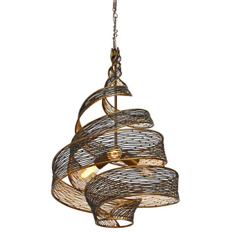 Flow Three Light Pendant in Hammered Ore (137|240P03HO)
