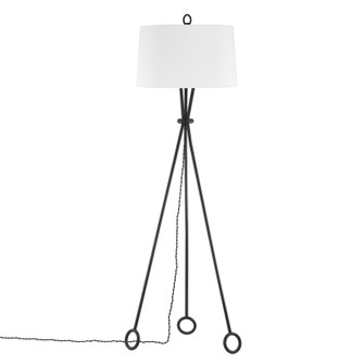 Santa Monica One Light Floor Lamp in Forged Iron (67|PFL2068-FOR)