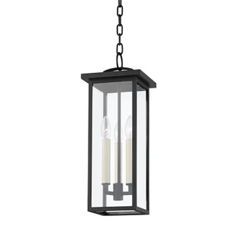 Eden Three Light Outdoor Pendant in Textured Black (67|F7520-TBK)