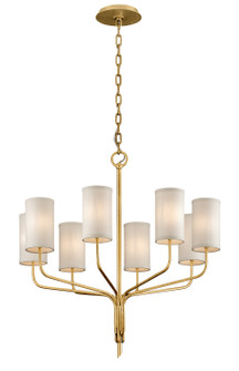 Juniper Eight Light Chandelier in Gold Leaf (67|F6168-GL)