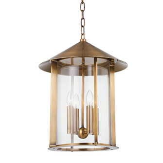 Long Beach Four Light Lantern in Patina Brass (67|F1917-PBR)