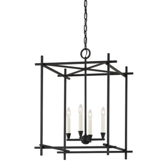 Huck Four Light Lantern in Black Iron (67|F1097-BI)