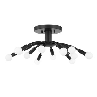 Tristan 12 Light Semi Flush Mount in Soft Black (67|C2812-SBK)