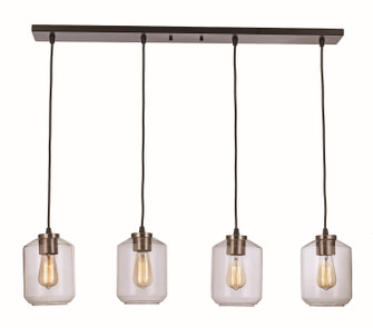 Jasmine Four Light Island Pendant in Black (110|PND-2147)