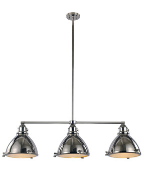 Performance Three Light Pendant in Brushed Nickel (110|PND-1007 PN)