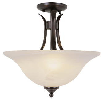 Aspen Three Light Semi Flush Mount in Rubbed Oil Bronze (110|9286 ROB)