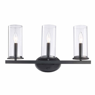 Meadowlark Three Light Vanity in Black (110|71733 BK)