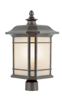 San Miguel One Light Postmount Lantern in Black (110|5824 BK)