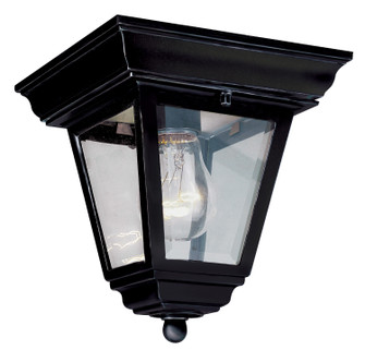 Robertson One Light Flushmount Lantern in Black (110|4903 BK)