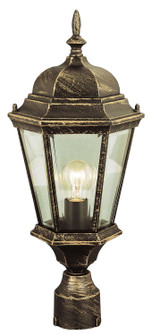 San Rafael One Light Postmount Lantern in Black Copper (110|4260 BC)