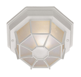 Benkert One Light Flushmount Lantern in White (110|40582 WH)