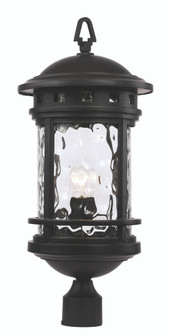 Boardwalk One Light Postmount Lantern in Black (110|40374 BK)