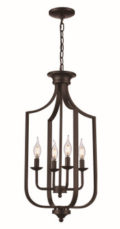 Four Light Pendant in Matte Black (110|11215 MB)