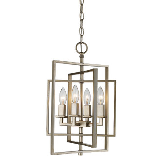 El Capitan Four Light Pendant in Antique Silver Leaf (110|10594 ASL)