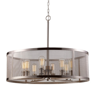 Mesh Eight Light Pendant in Brushed Nickel (110|10229 BN)