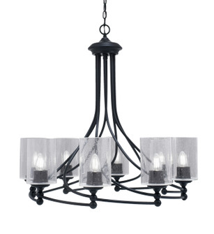 Capri Eight Light Chandelier in Matte Black (200|908-MB-300)