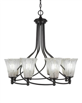 Capri Eight Light Chandelier in Dark Granite (200|908-DG-729)