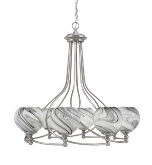 Capri Eight Light Chandelier in Brushed Nickel (200|908-BN-4109)