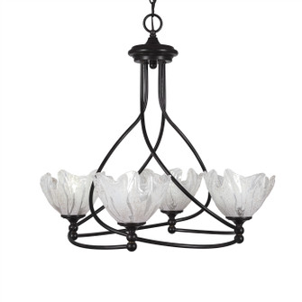 Capri Four Light Chandelier in Dark Granite (200|904-DG-759)