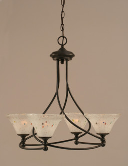 Capri Four Light Chandelier in Dark Granite (200|904-DG-751)