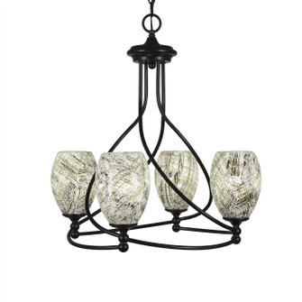 Capri Four Light Chandelier in Dark Granite (200|904-DG-5054)