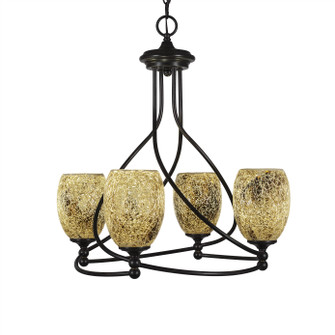 Capri Four Light Chandelier in Dark Granite (200|904-DG-4175)