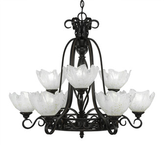 Eleganté Nine Light Chandelier in Dark Granite (200|869-DG-755)