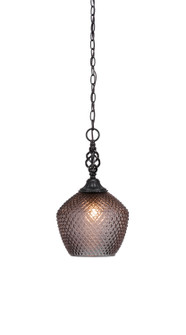 Eleganté One Light Pendant in Matte Black (200|82-MB-4922)