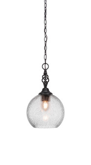 Eleganté One Light Pendant in Matte Black (200|82-MB-4352)