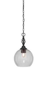 Eleganté One Light Pendant in Matte Black (200|82-MB-4350)