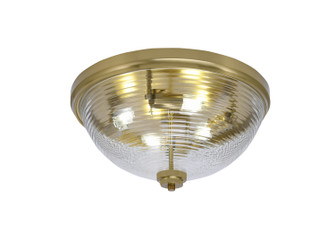 Flush Mounts Four Light Flush Mount in New Age Brass (200|828-NAB-6)