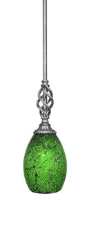 Eleganté One Light Mini Pendant in Aged Silver (200|80-AS-5057)