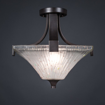 Apollo Two Light Semi Flush in Dark Granite (200|579-DG-641)