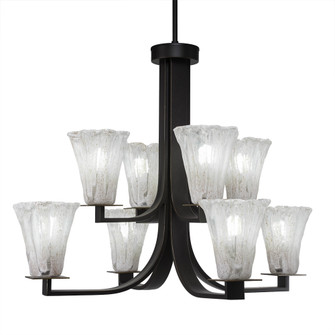 Apollo Eight Light Chandelier in Dark Granite (200|578-DG-729)