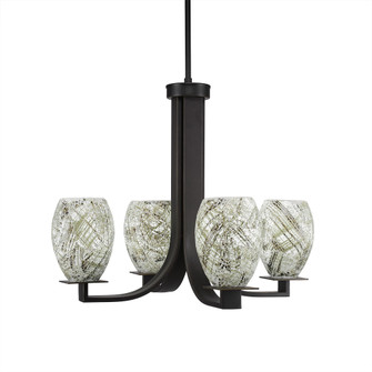 Apollo Four Light Chandelier in Dark Granite (200|574-DG-5054)