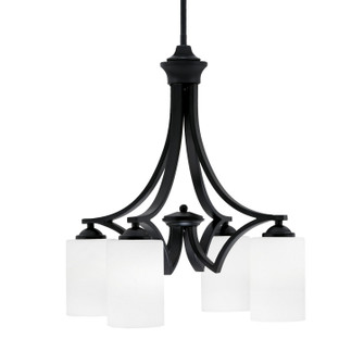 Zilo Four Light Chandelier in Matte Black (200|568-MB-310)