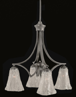 Zilo Four Light Chandelier in Graphite (200|568-GP-729)