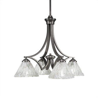 Zilo Four Light Chandelier in Graphite (200|568-GP-7195)