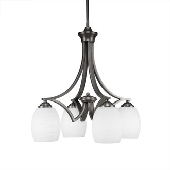 Zilo Four Light Chandelier in Graphite (200|568-GP-615)