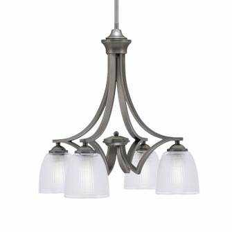 Zilo Four Light Chandelier in Graphite (200|568-GP-500)