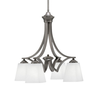 Zilo Four Light Chandelier in Graphite (200|568-GP-460)