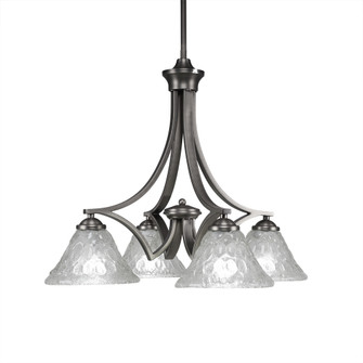 Zilo Four Light Chandelier in Graphite (200|568-GP-451)