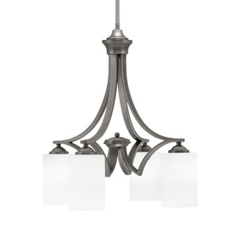 Zilo Four Light Chandelier in Graphite (200|568-GP-310)