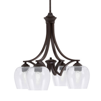 Zilo Four Light Chandelier in Dark Granite (200|568-DG-4810)