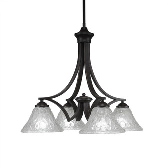 Zilo Four Light Chandelier in Dark Granite (200|568-DG-451)