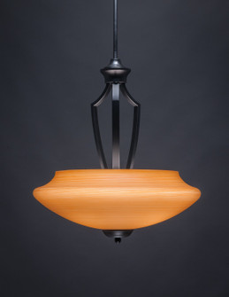 Zilo Three Light Bowl Pendant in Matte Black (200|567-MB-686)