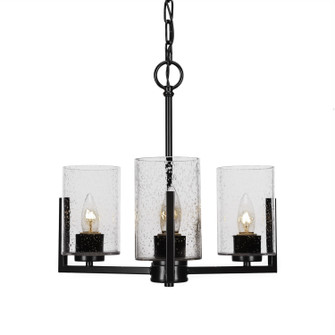 Atlas Three Light Chandelier in Matte Black (200|4503-MB-300)